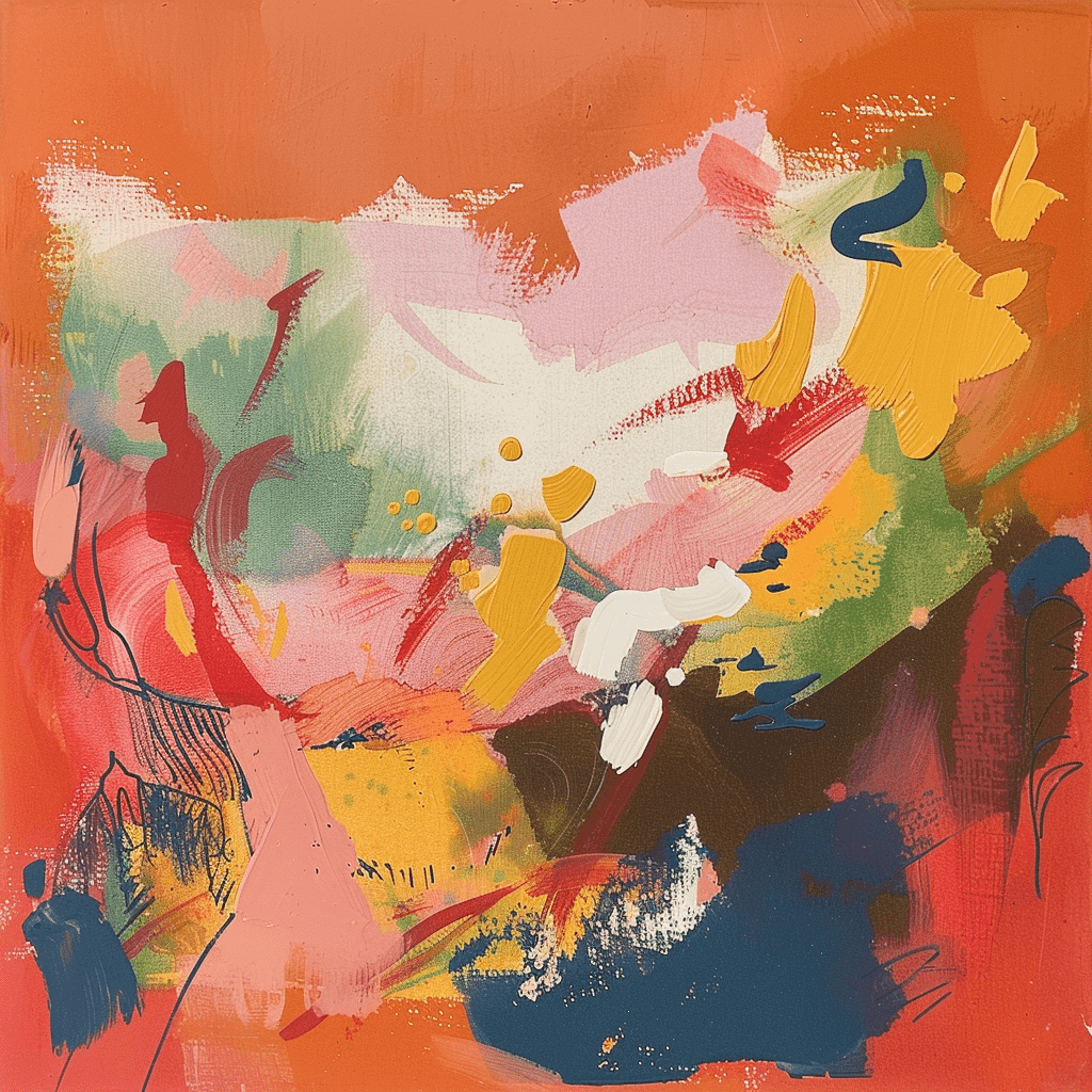 background painting representing Jasmin Rouge