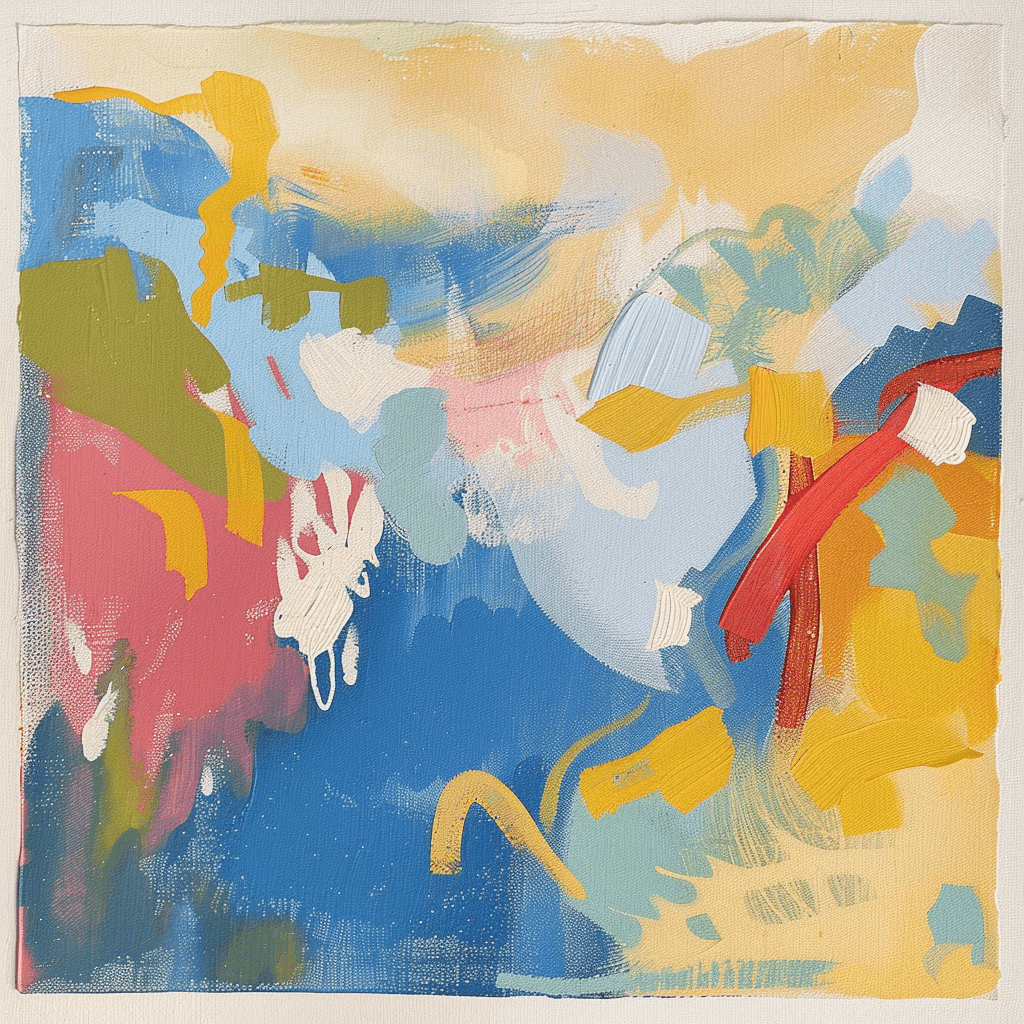 background painting representing Fleur de Portofino