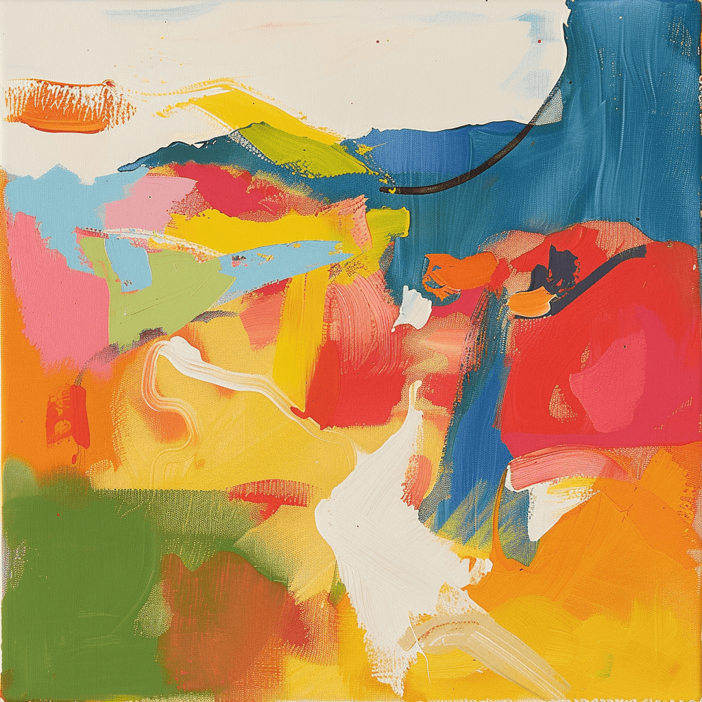 background painting representing Costa Azzurra