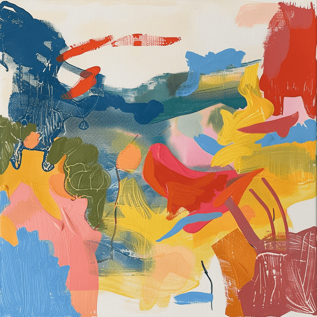 background painting representing Costa Azzurra