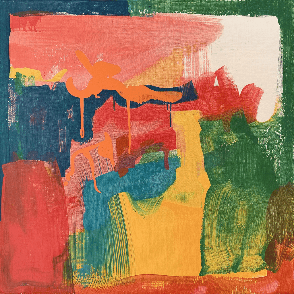 background painting representing Cherry Smoke