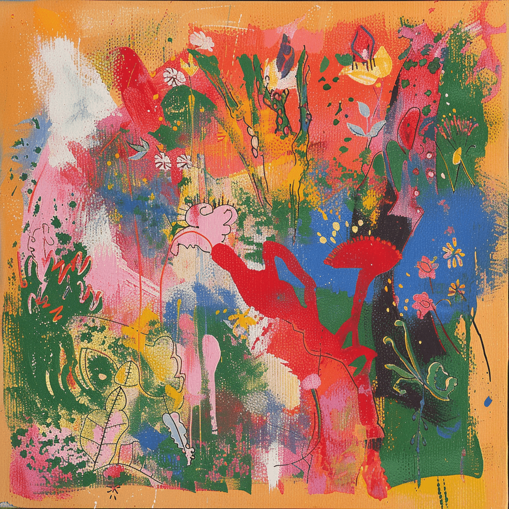 background painting representing Lys Fume