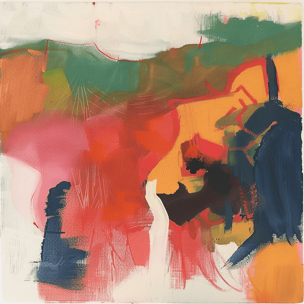 background painting representing Noir de Noir