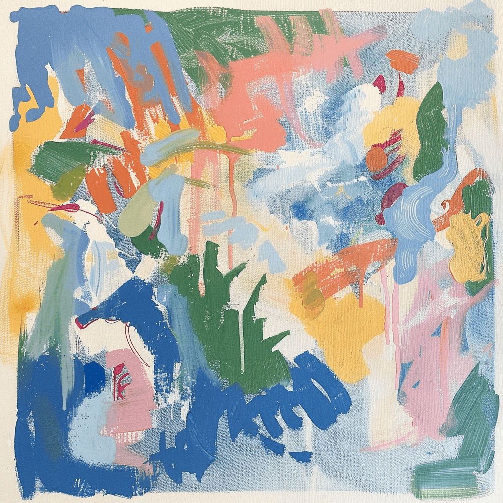 background painting representing Soleil Blanc