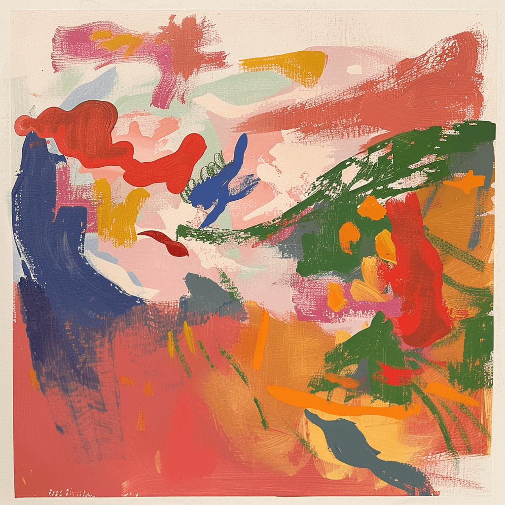 background painting representing Soleil de Feu