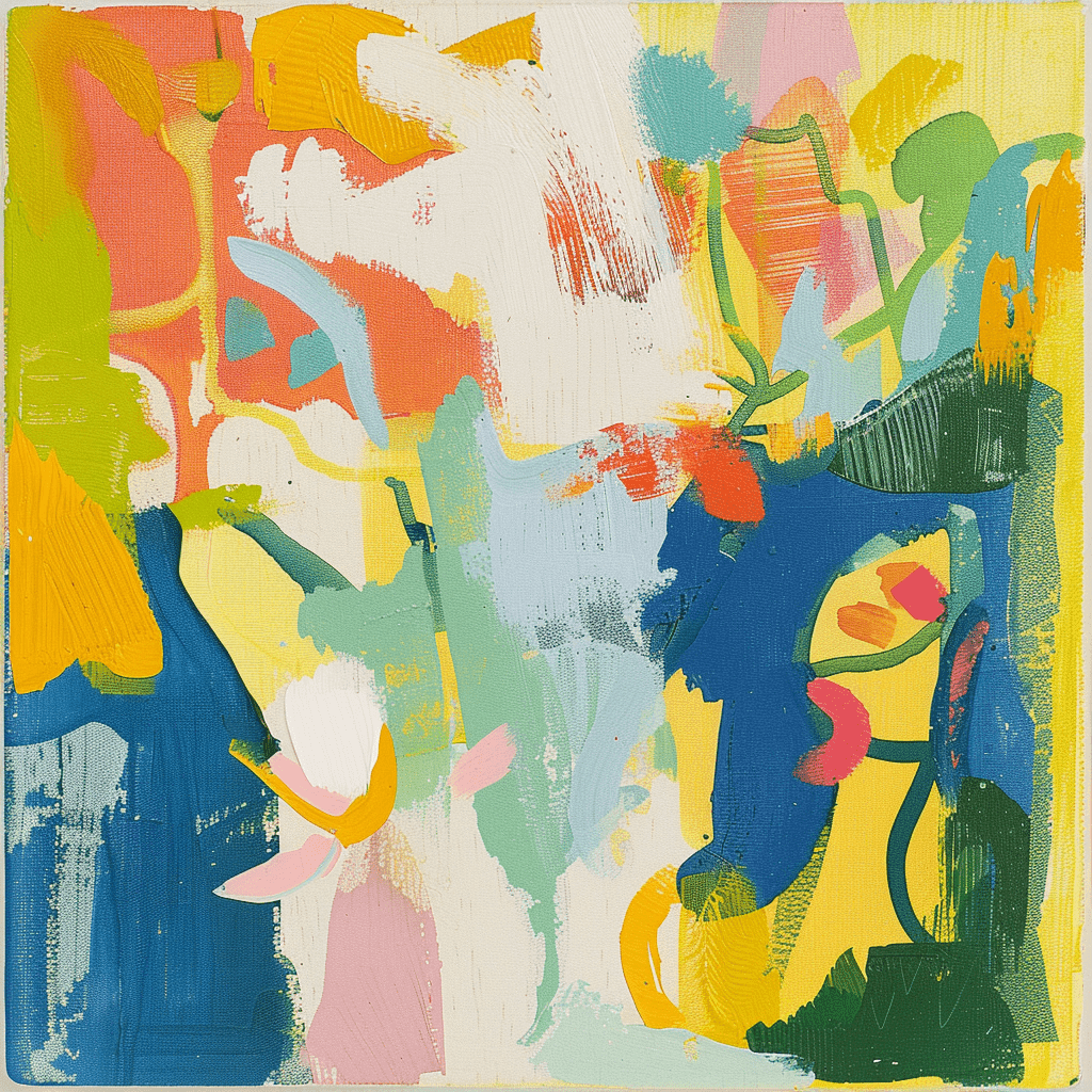 background painting representing Sole di Positano