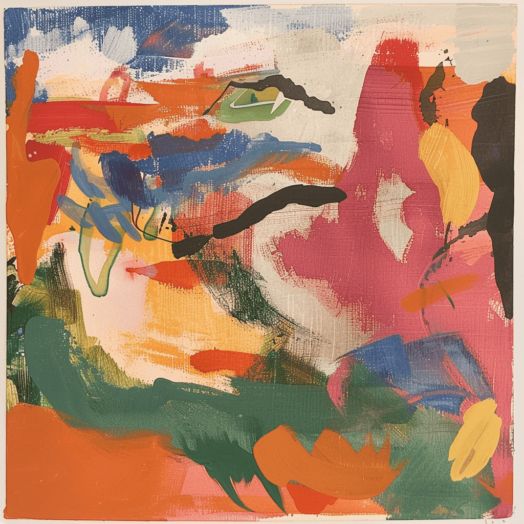 background painting representing Ombré Leather 16