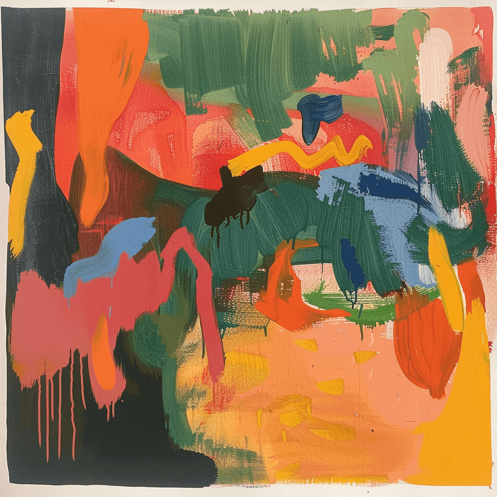 background painting representing Ombré Leather