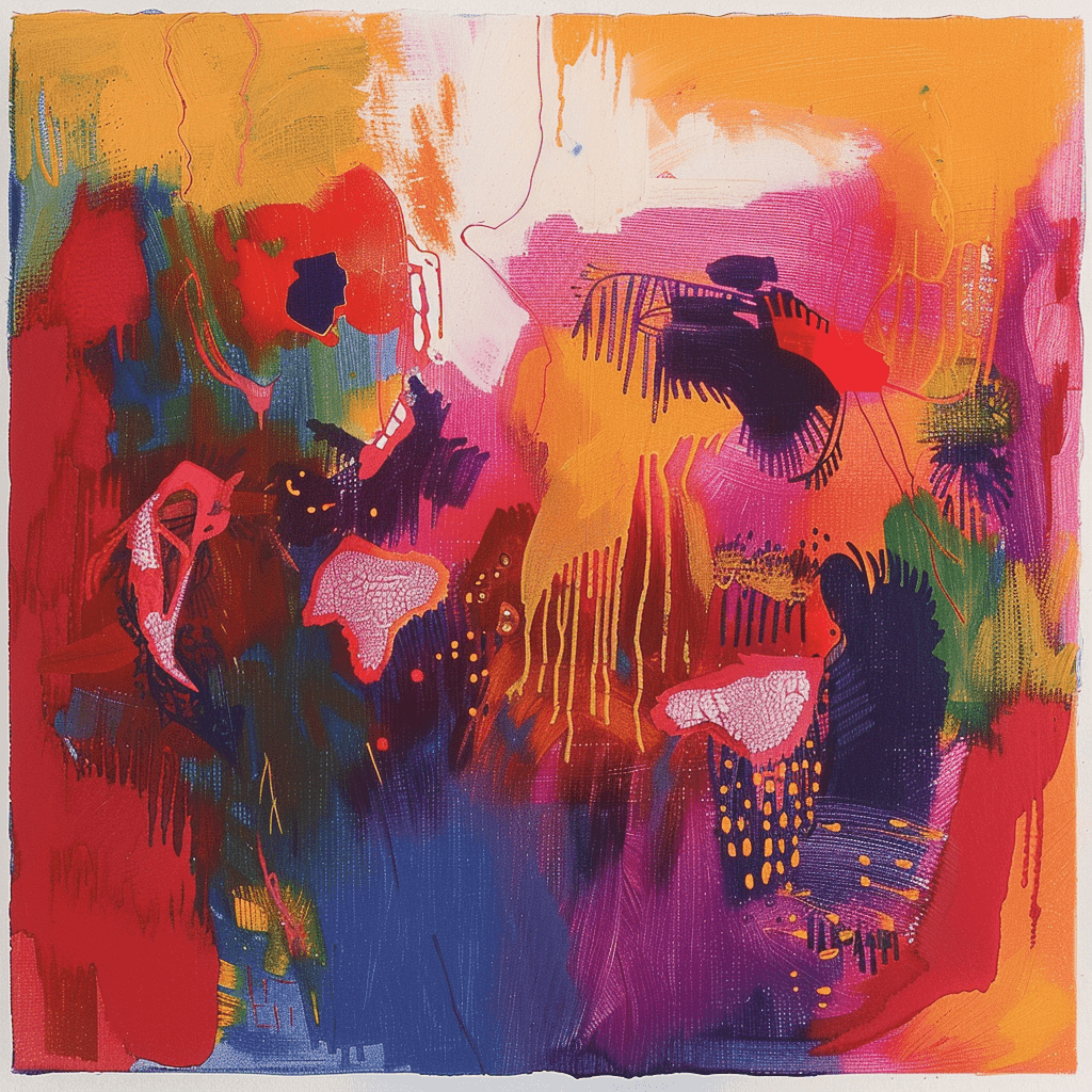 background painting representing Velvet Orchid Lumière