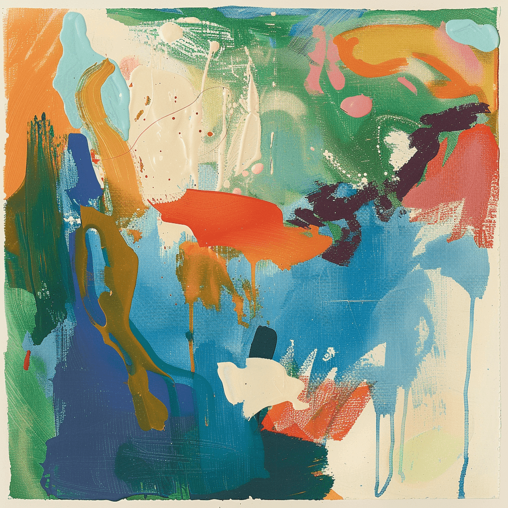 background painting representing Eau de Vert Bohème