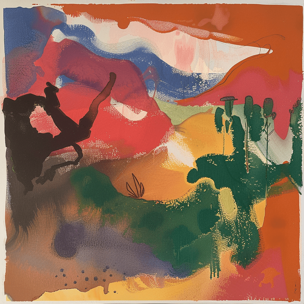 background painting representing Oud Wood Intense