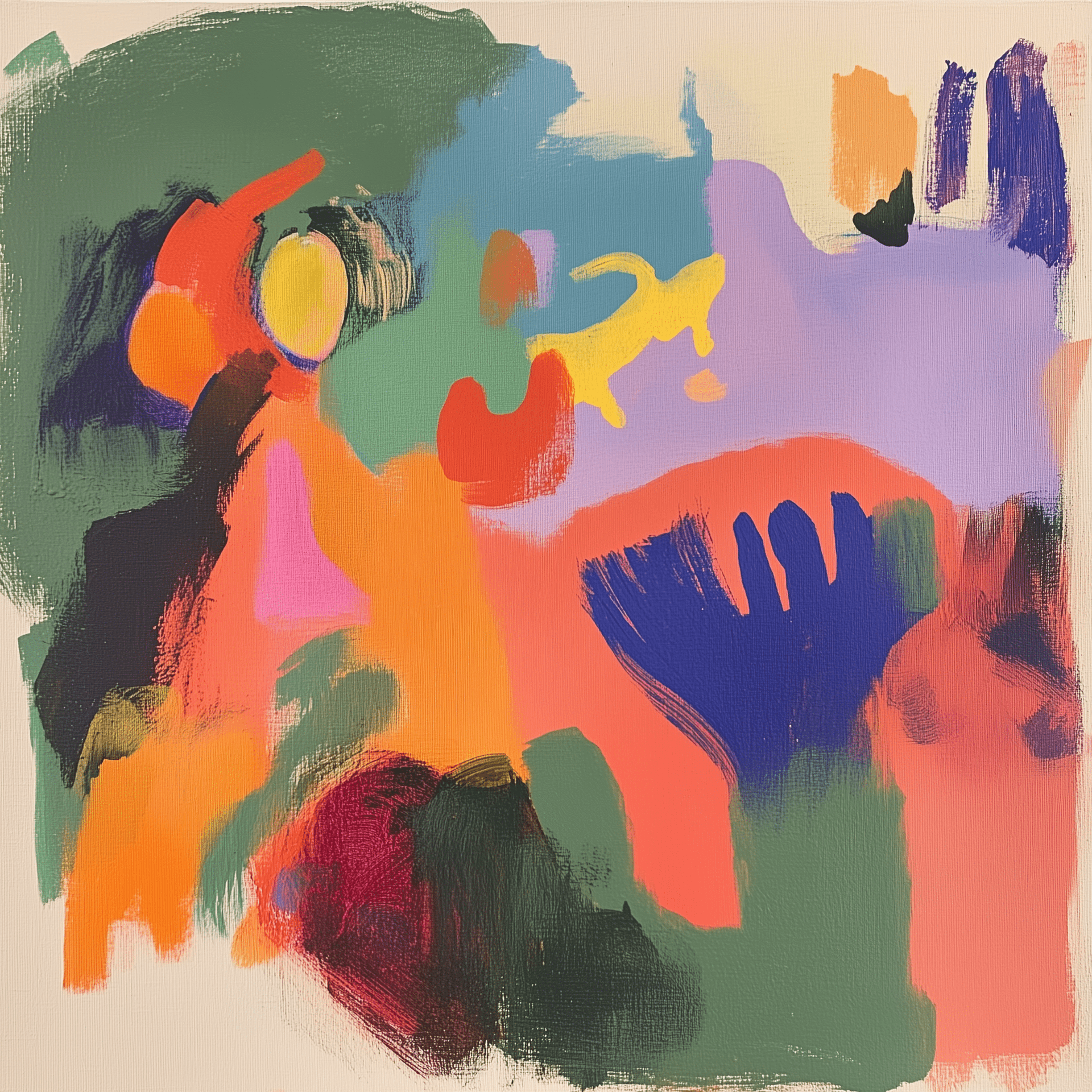 background painting representing Black Violet