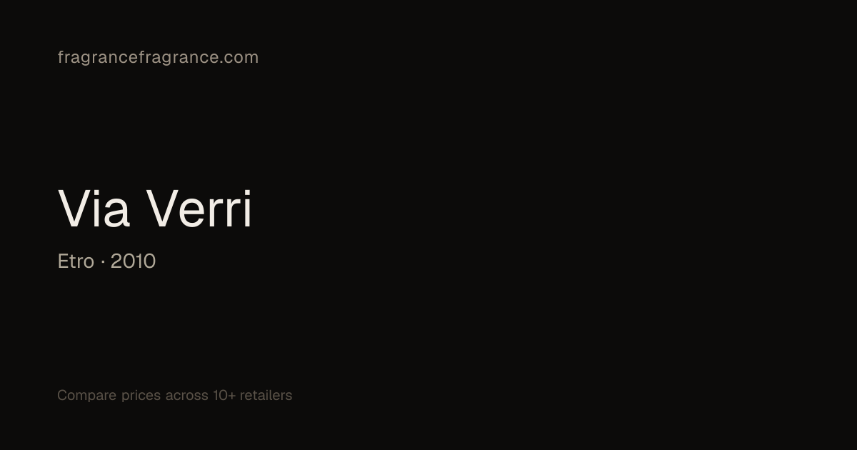 Via Verri by Etro | Fragrance Fragrance