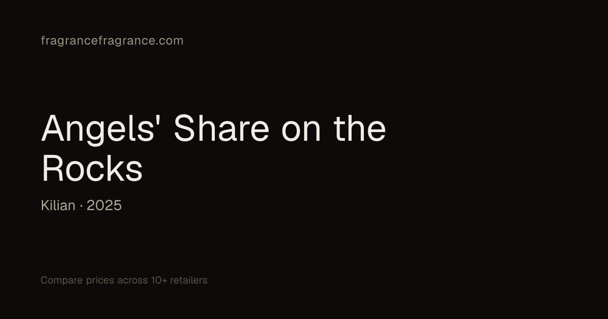Angels' Share on the Rocks by Kilian | Fragrance Fragrance