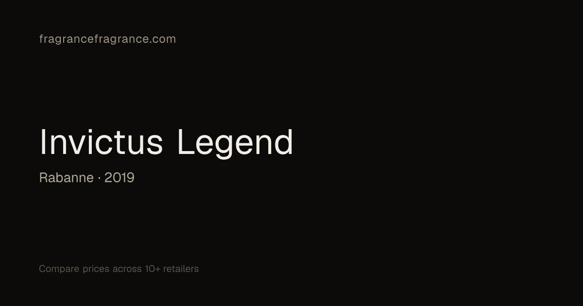Invictus Legend by Rabanne: Notes, Accords & Similar Scents | Fragrance ...
