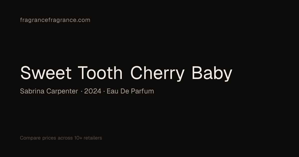 Sweet Tooth Cherry Baby Eau de Parfum by Sabrina Carpenter | Fragrance ...